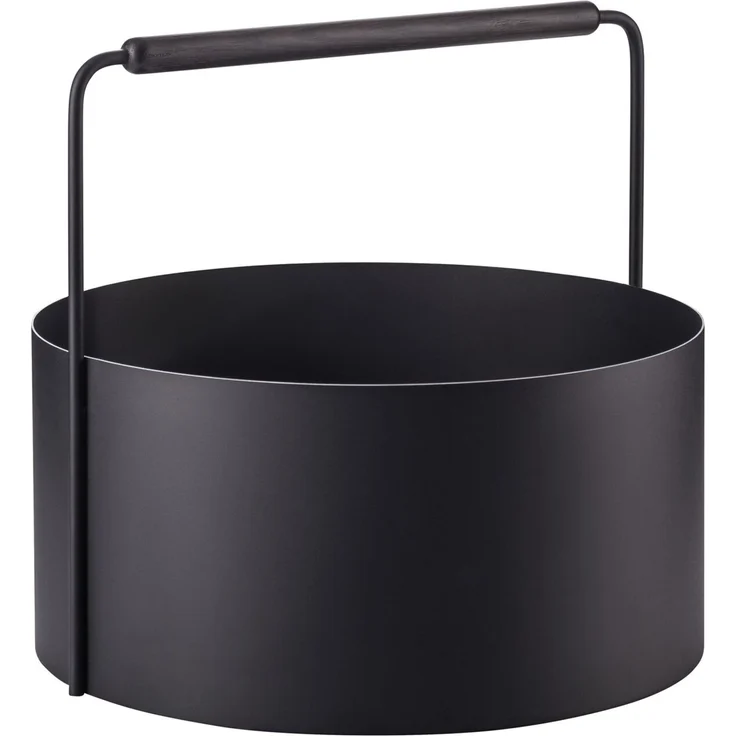 blomus 'ASHI' Feuerholz-Korb, Stahl schwarz, 45 x 22.3 x 45 cm – Bild 1
