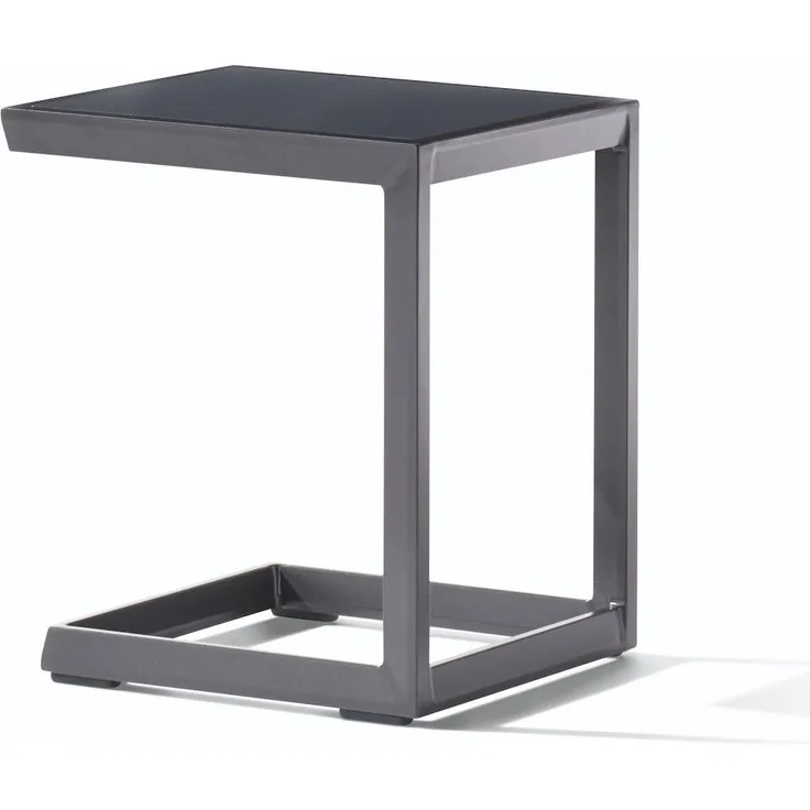 Sieger 620/G Beistelltisch für Loungegruppen, Aluminium Eisengrau 35 x 50 x 45 cm