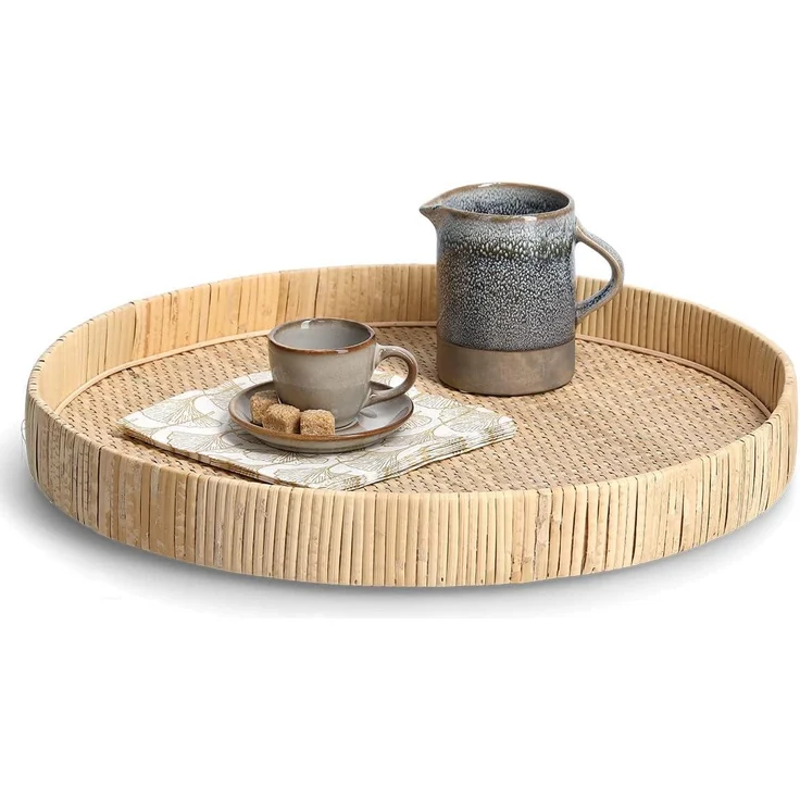 Deko-Tablett RATTAN, Ø 40 cm, ZELLER – Bild 3