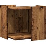 vidaXL Katzenklo Altholz-Optik 53x53x51 cm Holzwerkstoff 857758
