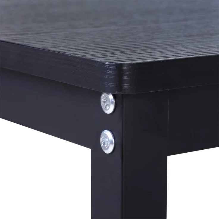 Vinsetto Eckschreibtisch höhenverstellbarer Schreibtisch (PC-Tisch, 1-St, Computertisch), Metall Schwarz 168 x 120 x 75 cm – Bild 8