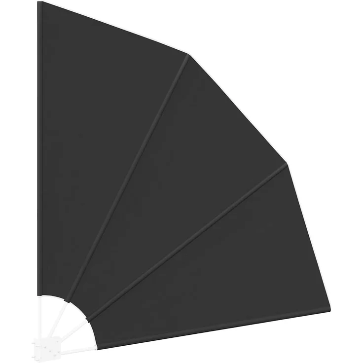 vidaXL Balkon Sichtschutz Rechteckig 140 x 140 cm Polyester Schwarz 42000926 – Bild 5