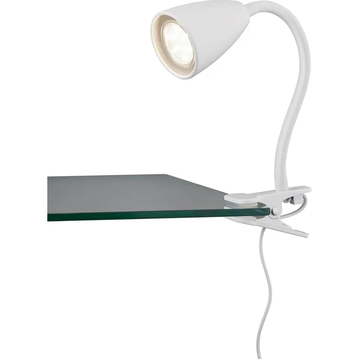 lightling Klemmleuchte Sandra, ohne Leuchtmittel, mit Schnurschalter, flexibel, IP20