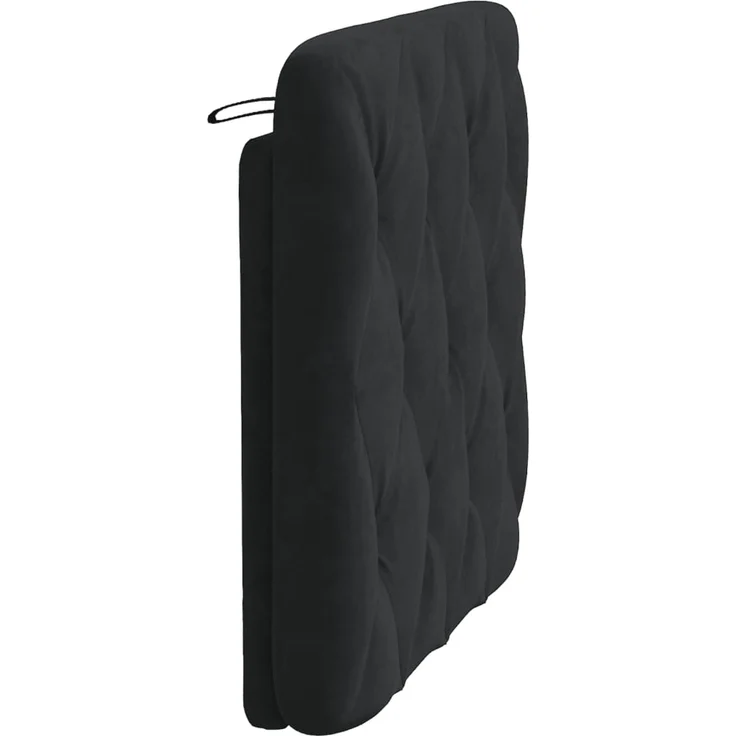 vidaXL Kopfteil-Kissen Schwarz 90 cm Samt 374710 – Bild 6