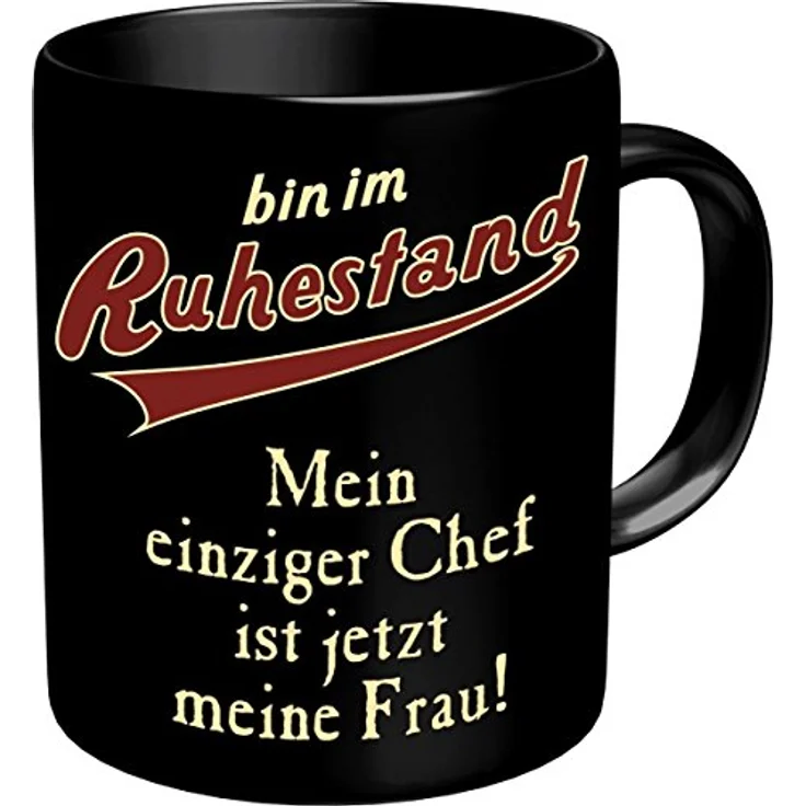 RAHMENLOS® Tasse Kaffeebecher als Geschenk für den Rentner - bin im Ruhestand, Keramik – Bild 2