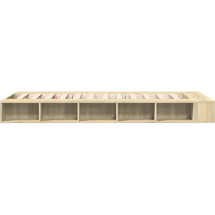 vidaXL Bettgestell mit Stauraum Sonoma-Eiche 80 x 200 cm Holzwerkstoff 3429550 – Bild 5