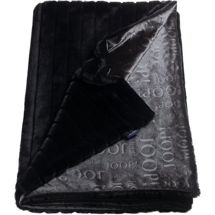 JOOP! Plaid / Decke Glam schwarz 130x170 cm