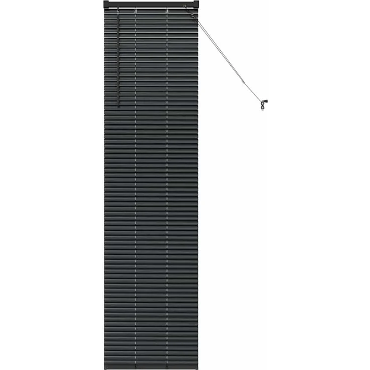 vidaXL Venezianische Jalousien Schwarz 175 x 50 cm Aluminium 42006137 – Bild 2