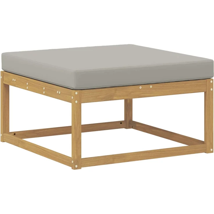 vidaXL Outdoor-Sofagarnitur 6 stk. Weiß und Hellgrau 3386815 – Bild 4