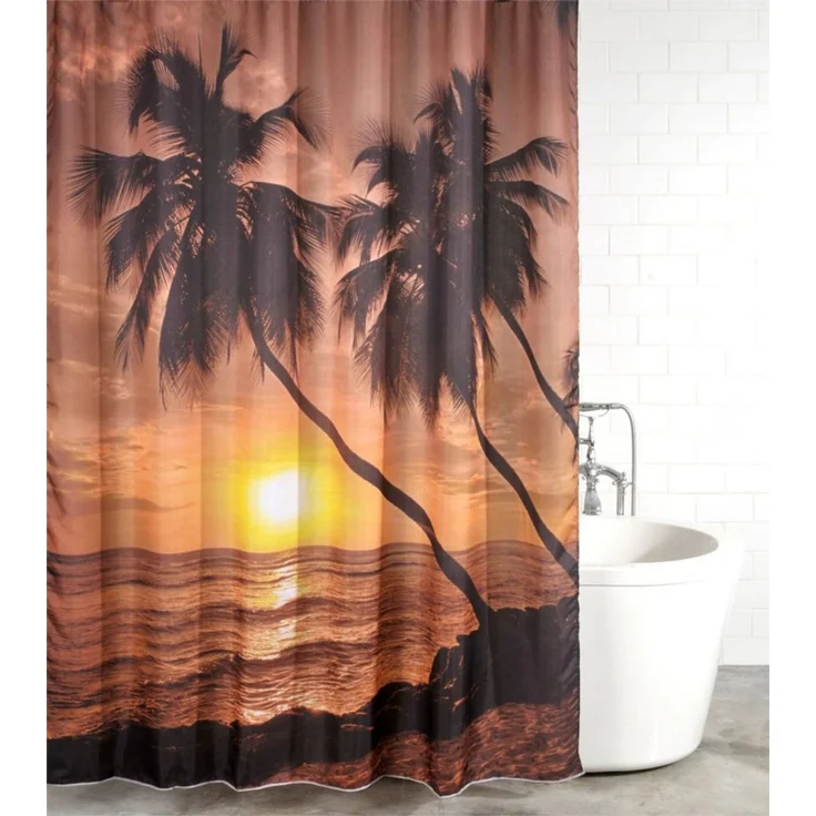 Sanilo Duschvorhang Summer 180 x 200 cm, 100% wasserdicht, Anti-Schimmel-Effekt, hochwertige Qualität – Bild 2