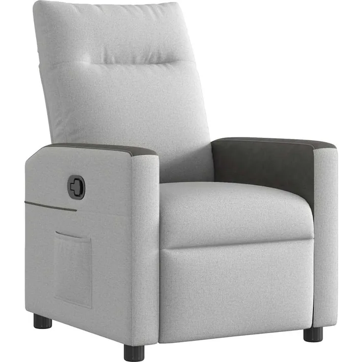 vidaXL Relaxsessel Wolkengrau Stoff 4104824