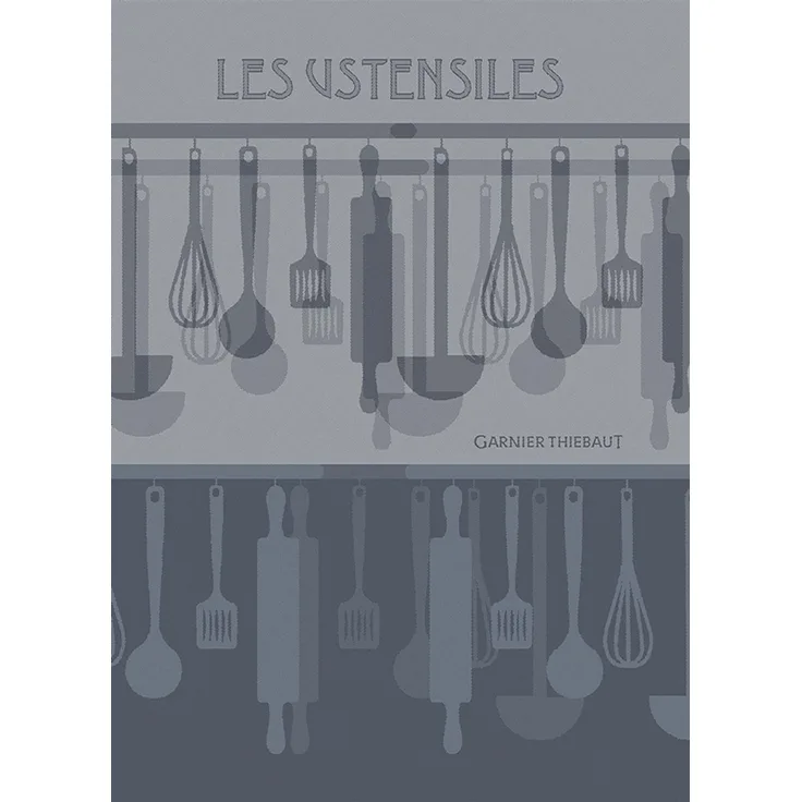Garnier-Thiebaut Geschirrtuch Les Ustensiles Denim 50x70 Cm 100% Baumwolle