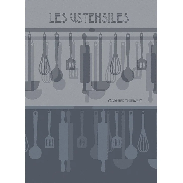 Garnier-Thiebaut Geschirrtuch Les Ustensiles Denim 50x70 Cm 100% Baumwolle