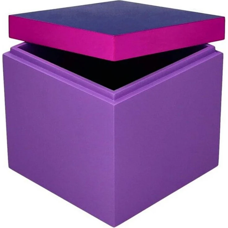 Giftcompany Aufbewahrungsbox Aufbewahrungsbox Neo Quadratisch Dunkelblau Lila (13 x 13 x 13 cm) – Bild 2