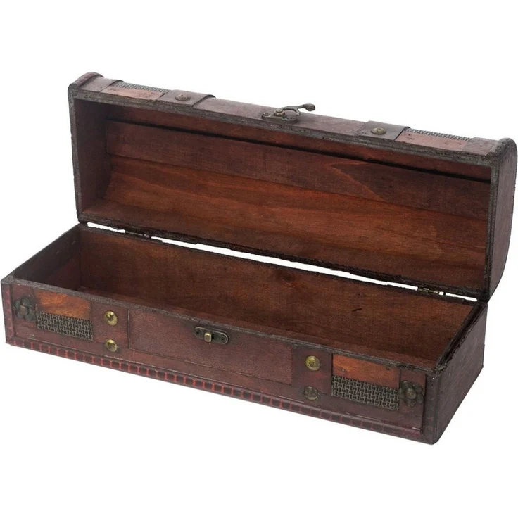 HMF Geschenkbox Vintage Weinbox, Geschenkkiste für besondere Anlässe, Deko Geschenk aus Holz für 1 Weinflasche, Querformat, Portugal – Bild 3