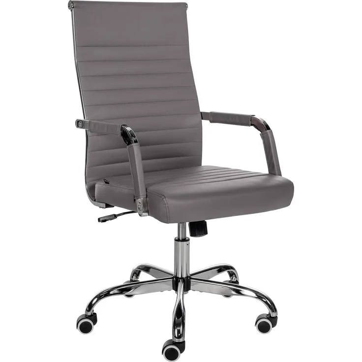 CLP Bürostuhl Amadora höhenverstellbar und drehbar - Farbe:grau;Material:Kunstleder