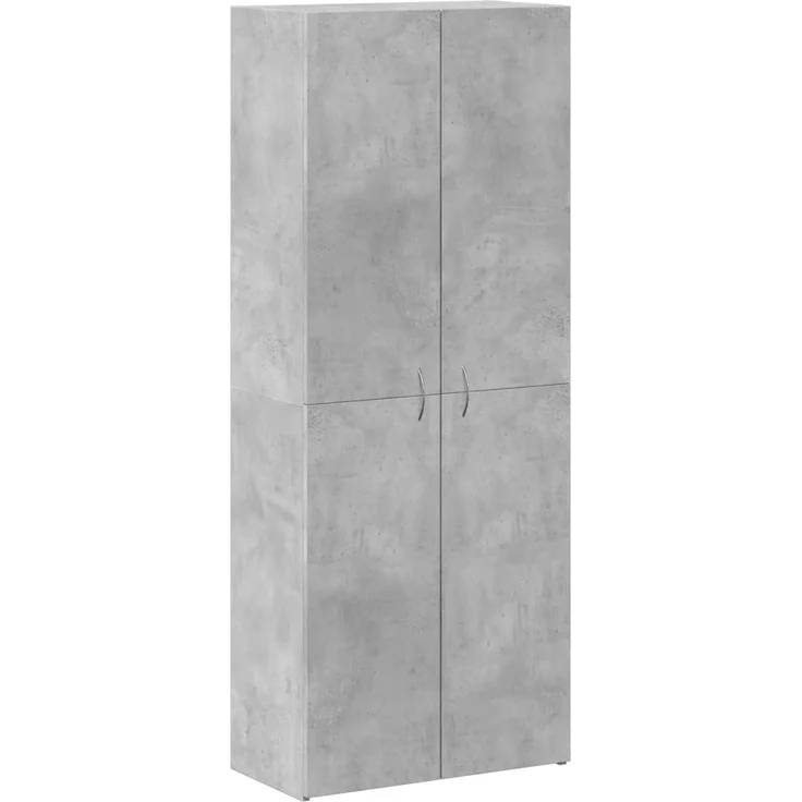 vidaXL Aktenschrank Betongrau 60x32x153 cm Holzwerkstoff 3276647 – Bild 1