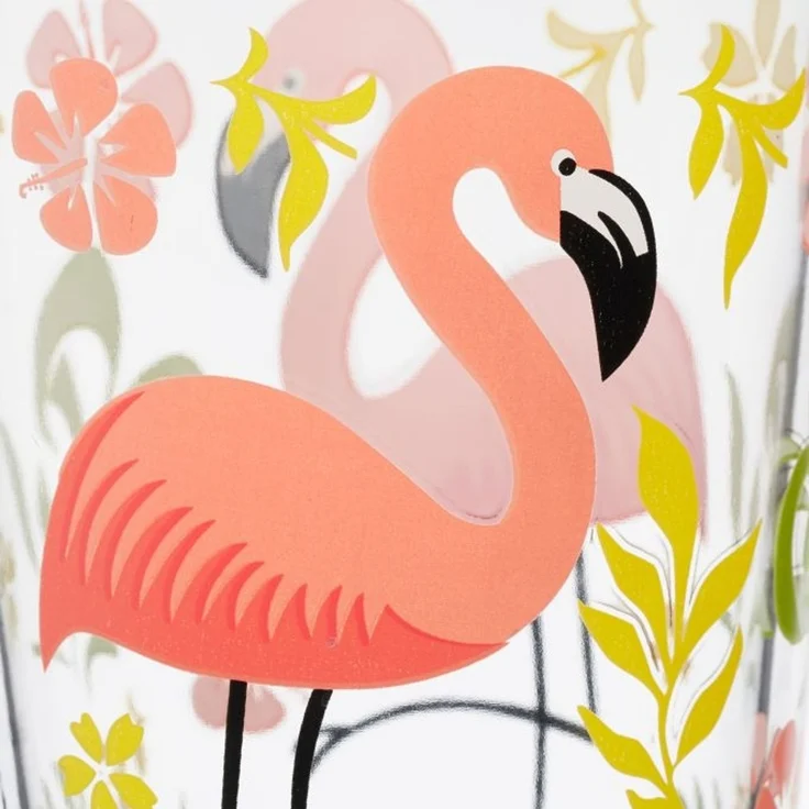 Relaxdays Trinkgläser 4er Set mit Flamingo-Motiv – Bild 9