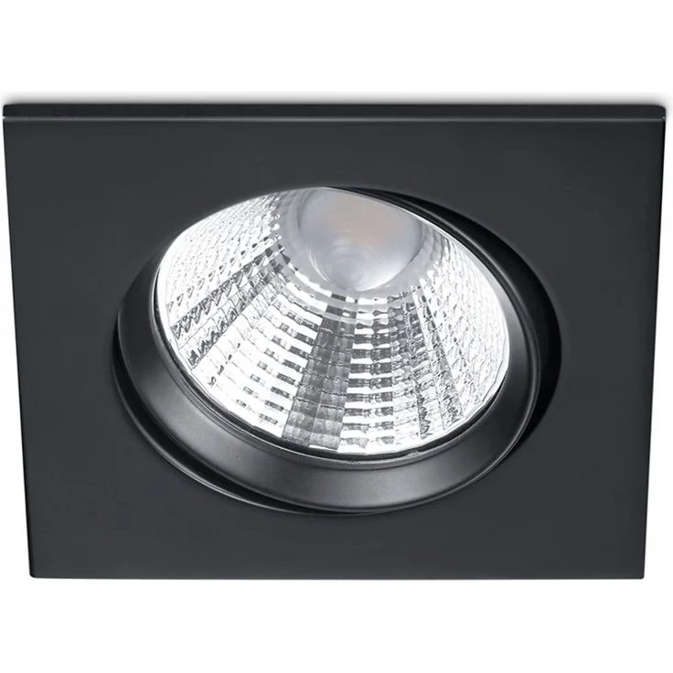 LED Einbaustrahler PAMIR eckig schwenkbar dimmbar Schwarz 5,5W Deckenbeleuchtung – Bild 2