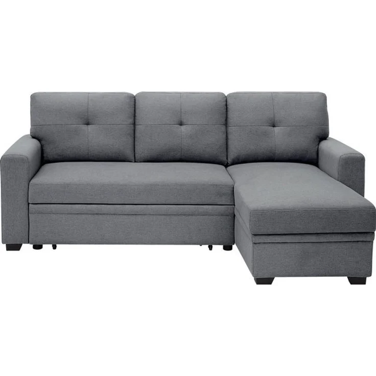 ATLANTIC home collection Ecksofa Gerrit L-Form, Schlafsofa, mit Bettkasten, Recamiere rechts oder links montierbar – Bild 4