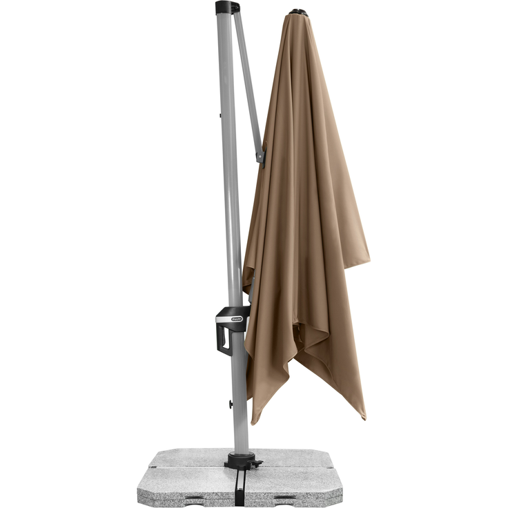 Doppler Sonnenschirm / Ampelschirm "Active II Pendelschirm 350 x 260", greige, 350 x 260 cm – Bild 2