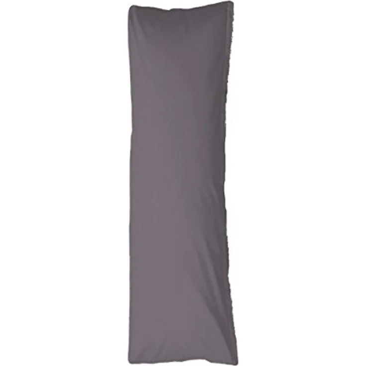 Jersey-Bezug für Seitenschläferkissen Kissenbezug 40x140 cm Baumwolle Grau – Bild 1