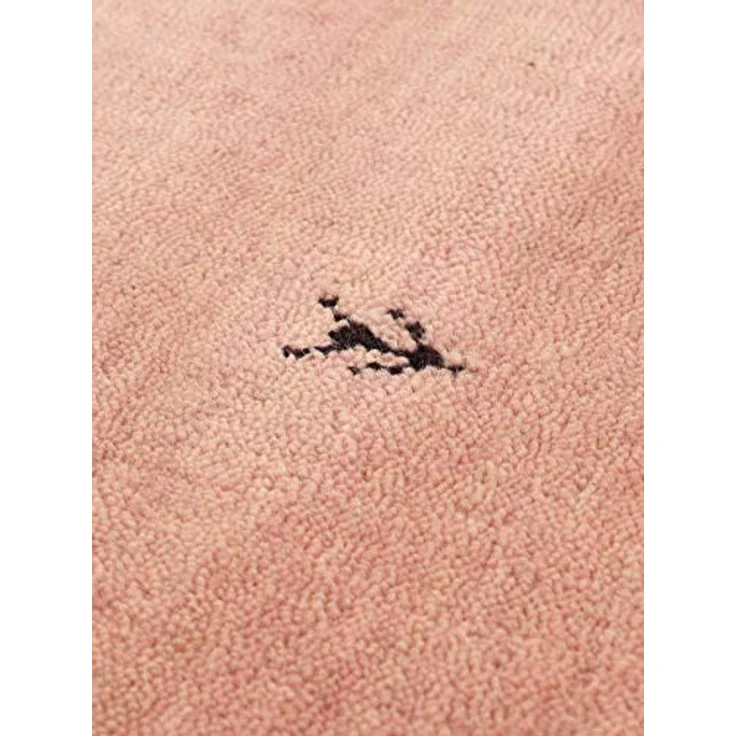 carpetfine 'Gabbeh Uni' Wollteppich, reine Wolle, Rosa, Ø 150 cm – Bild 6