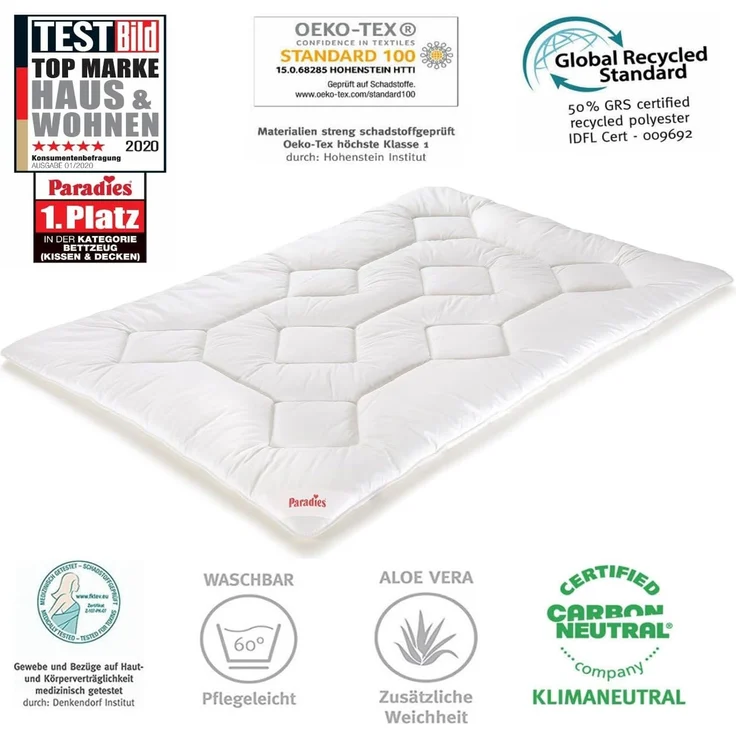 Paradies Fill Halia Ganzjahresbett warme Bettdecke Decke 135x200 – Bild 2