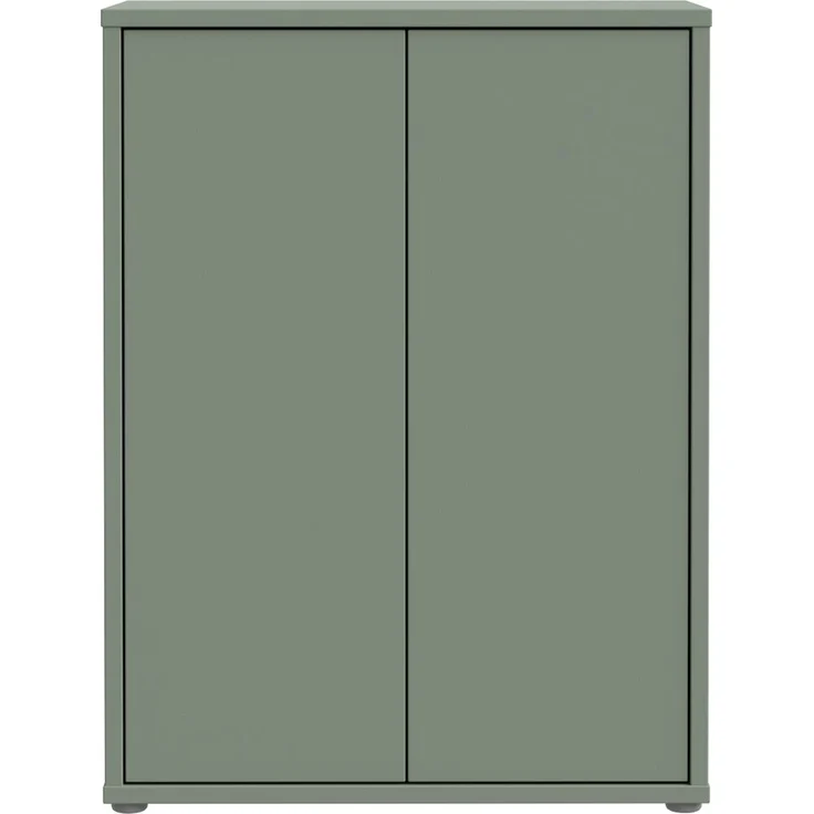 Schuhkommode >ALICE SPRINGS< 4 Böden, push to open, in Salbei - 74,5x99,1x34,9cm (BxHxT) – Bild 1