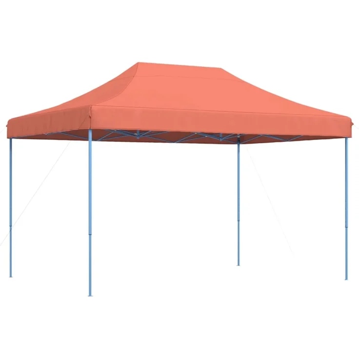 Partyzelt Faltbar, Gartenzelt Pop-Up Terrakottarot 410x279x315 cm – Bild 5