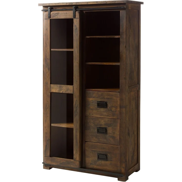 Vitrine Mango 100x45x175 braun lackiert RAILWAY #426 – Bild 1