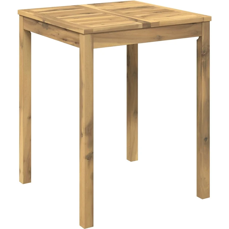vidaXL Gartentisch LAREN Weiß gewaschen 60 x 60,5 x 75 cm 901709 – Bild 2