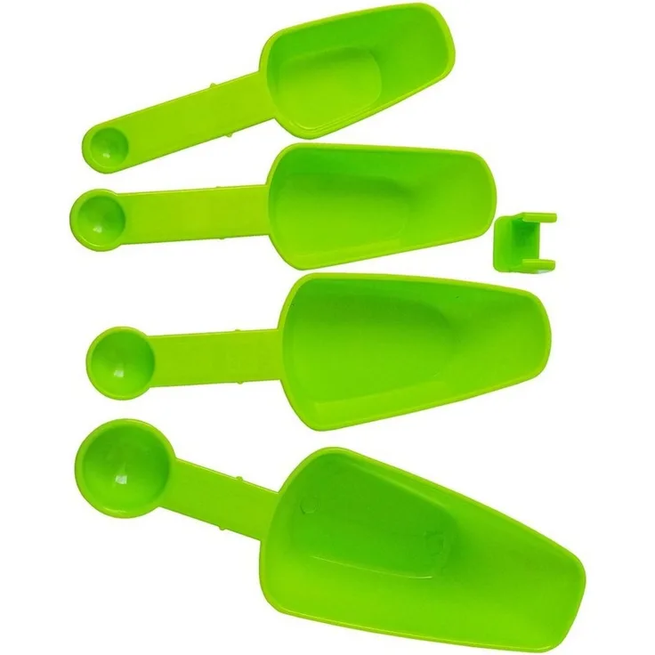 Reinex Messlöffel MESSLÖFFEL Set 4-teilig aus Kunststoff Messbecher Dosierlöffel 47, Löffelmaße Meßlöffel Küchenhelfer