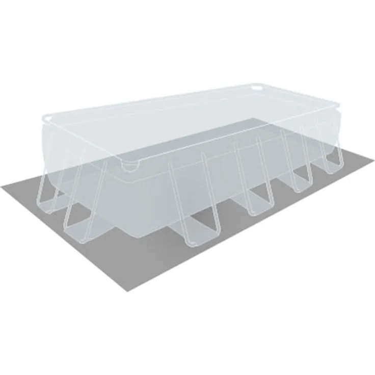 Intex 'Frame Swimming Pool Set Prism Quadra IV', grau, 488 x 244 x 107 cm, inkl. Kartuschenfilteranlage – Bild 5
