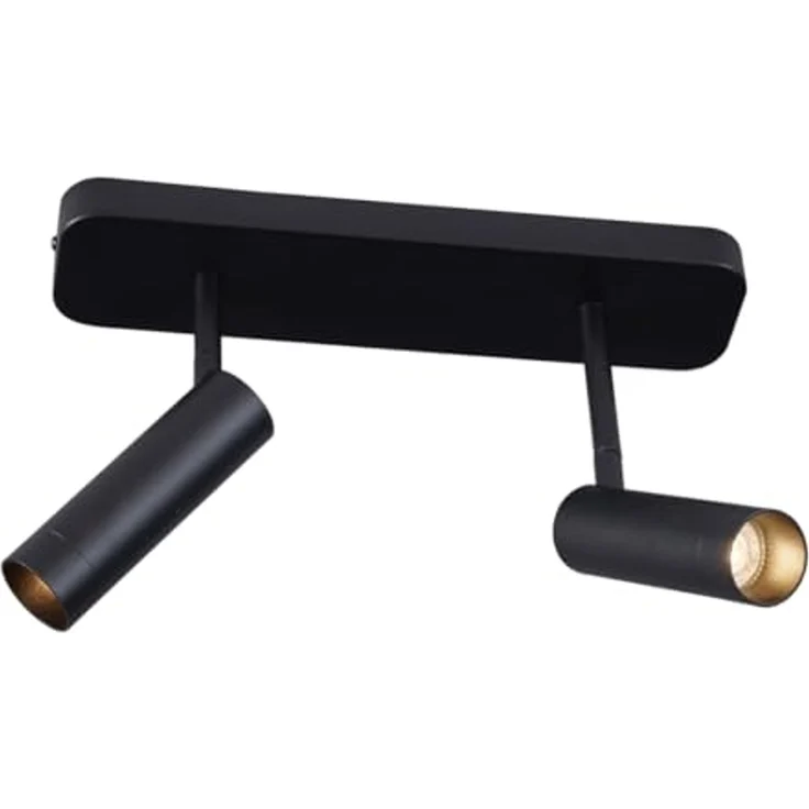 Qazqa LED Aufbaustrahler Kate, ohne Leuchtmittel, GU10, Schwarz, Modern, Stahl, 2-flammig – Bild 6