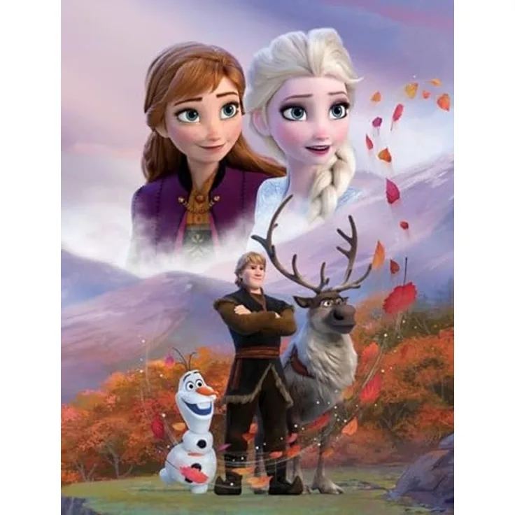 BrandMac Wohndecke Disney Frozen Elsa & Anna, Polyester Lila, 130 x 170 cm