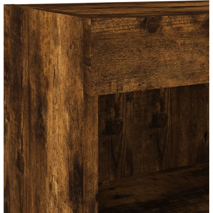 vidaXL 5-tlg. Wohnwand mit LED-Beleuchtung Räuchereiche Holzwerkstoff 3216694 – Bild 11