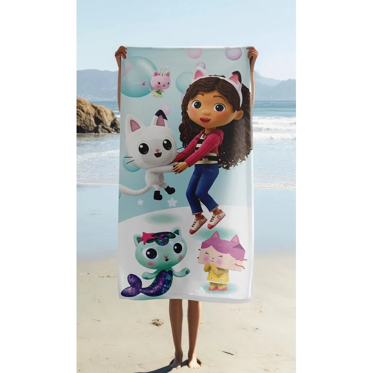 Gabby's Dollhouse Baumwolle Strandtuch Frottee Badetuch mit Premium Druck, 70x140 cm – Bild 2