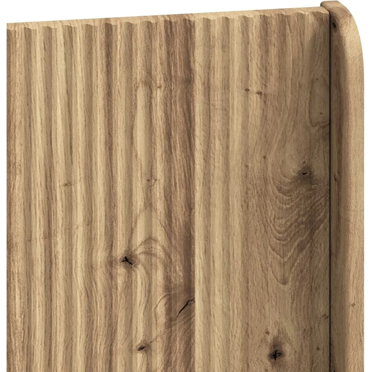 vidaXL Bettgestell mit Stauraum und Kopfteil Artisan-Eiche 3414148 – Bild 9