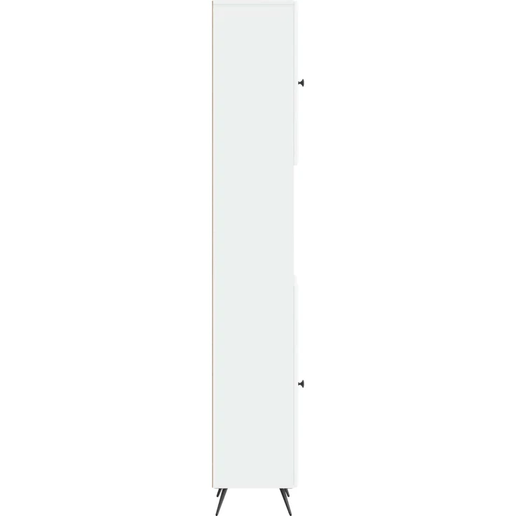 vidaXL Badezimmerschrank mit offenem Regal BREDA Weiß 30 x 31 x 190 cm 897475 – Bild 4