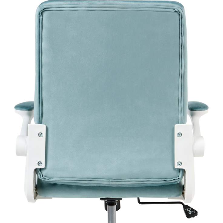 Bürostuhl DANDY Samtstoff Hellblau – Bild 5