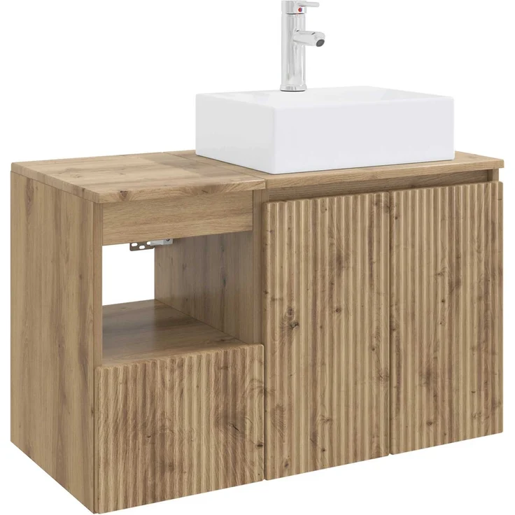 vidaXL Badezimmerschrank-Set 2 stk. Artisan-Eiche 79,5 x 41 x 79,5 cm 3404063 – Bild 2