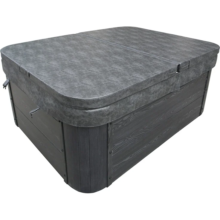HOME DELUXE Outdoor-Whirlpool 'White Marble', 210 x 160 cm, für 3 Personen, mit Treppe & Thermoabdeckung – Bild 6