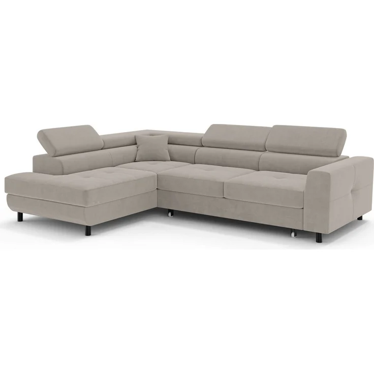 OTTO home Ecksofa AADEN Schlafsofa 254 cm - OTTO. Verlässliche Qualität, mit Bettfunktion, Bettkasten, Kopfstützen, rechts/links bestellbar – Bild 3