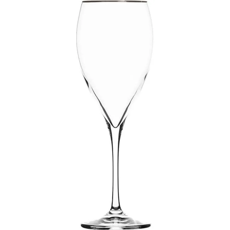 Rotweinglas Kristall Pure Platin clear (23 cm)