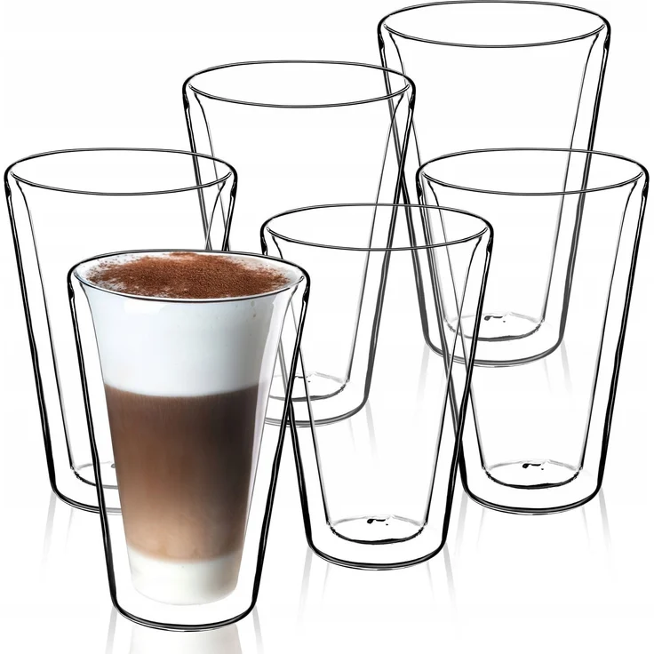 KADAX Set Thermogläser Latte Glas 6-tlg – Bild 1