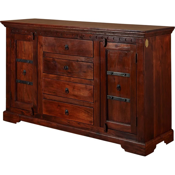Sideboard Akazie 150x45x89 nougat lackiert OXFORD #513 – Bild 1