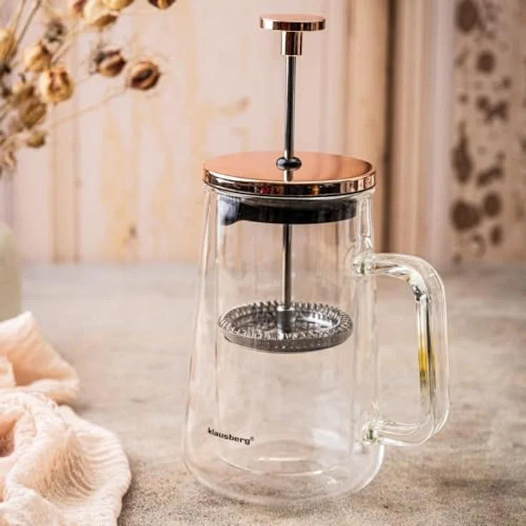 Klausberg Klausberg French Press Kaffee- und Teezubereiter 0,60l KB7724 – Bild 8