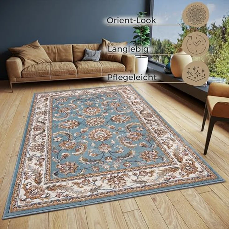HANSE Home Teppich Reni, rechteckig, Höhe: 8 mm, Läufer, Orientalisch, Kurzflor, Wohnzimmer, Schlafzimmer, Esszimmer – Bild 3