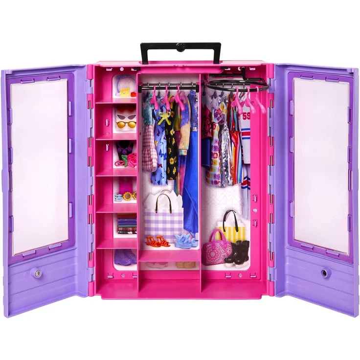 Mattel - Barbie Fashionistas Kleiderschrank, 6 Kleiderbügel – Bild 3